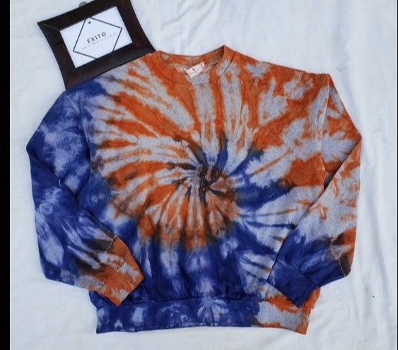 Spiral Crew — Indigo / Rust