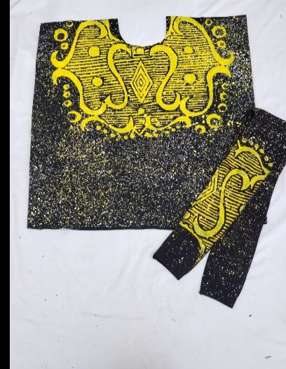Embroidered Set — Ochre