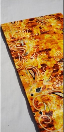 Sun batik hand-dyed textile detail